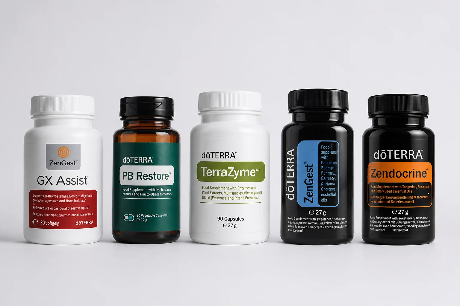 Auswahl von dōTERRA Wellness-Produkten